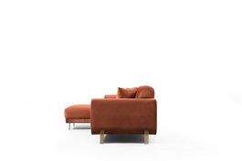 Atelier Del Sofa Sofá-Cama de Esquina Image Corner Left Cinnamon